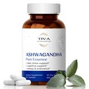 Kapsule TIVA Ashwagandha 650 mg z ekstraktom črnega popra – naravna podpora za stres, presnovo, imunske funkcije in razpoloženje – Vegan, ne-GMO, Lab-Tested – 60 zeliščnih kapsul
