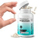 Magnezij Bisglicinat 200mg - Visoka absorpcija Chelliran Magnezij dopolnilo - Nežen na želodec, Gluten-free, podpira spanje, mišične krče in pozitivno razpoloženje - 120 kapsul (paket po 1)