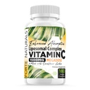 Visoka doza Vitamin C 1500mg Liposomni C Kompleksni dodatek s sončnično lecitin kapsule Dodatki Zamašeno mleko Sončnični lecitin 180 Kapsule Praznovanje Vitamini