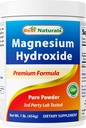 Najboljše naravne Magnezij Hydroxide Powder - 380mg elementarnega magnezija na strežbo - 454 Servisi na Cotainer - 1 funt