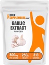 BulkSupplements.com česen ekstrakt v prahu - česen dodatek, zeliščni dodatek, Allium Sativum - zeliščni & Gluten brezplačno, 800mg na serviranje, 250g (8.8 oz) (Pack of 1)