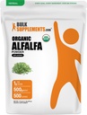 BulkSupplements.com Organic Alfalfa Grass Powder - Alfalfa dodatek, Zelena Superfood Powder - Vegan & Gluten Free, 5g na Serving, 500g (1,1 lbs) (Pack of 1)
