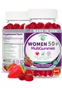 Lunakai USA Made 50 Plus Ženske multivitaminske žvečilke - Okusna Formula Okrepljena z Essential Vitamins & Minerals for Health & Vitality - 60ct
