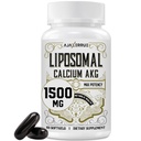 Liposomski kalcij AKG Dodatek 1500 MG (Alfa-Ketoglutarna kislina), visoka absorpcija, bolj učinkovita kot AAKG, Ca AKG za dolgo življenjsko dobo, obrambo starosti, celično energijo, metabolično funkcijo, 60 Softgels