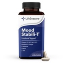 LifeSeasons - Mood Stabili-T - Pozitivni vzpodbujevalec razpoloženja - Okrepljen mir in sreča - sproščen in uravnotežen um - vsebuje Rhodiola, Ginkgo Biloba in vitamin D3 - (60 kapsul)