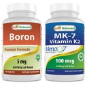 Boron 5 mg in MK-7 Vitamin K2 100 μg
