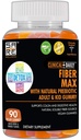 KLINIČNI DAILY Fiber Max, Vegan visoke vlaknine Gumies za odrasle in otroke. Zaprtje Relief za odrasle in otroke. Prebiotični Inulin Fiber dodatek Gumies. 90 Gluten-free Laxative Gummies za Gut popravila
