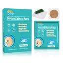 20ct Motion Sickness Patches for Cruise, Nausea Patches for Car, Airplane | Waterproof Patch Hidden Behind Ear, Effect Lasts 72 Hours, Non Drowsy