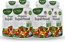 Organic Superfood Greens Sadje in zelenjavo Complex - Najboljši prehranski dodatek s 14 Zeleni in 14 Sadje & Zelenjava z Alfalfa & Antioksidant organske sestavine Non-GMO 240 Kapsule