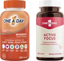 En paket na dan - en dnevni multivitaminski za ženske 200 tablet in en dan Active Focus dodatek, 30 kapsul