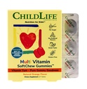 CHILDLIFE ESSENTIALS Otroci Multivitaminski SoftChew Gummies - otroci Vitamini, Multivitaminski za otroke, Multivitaminski Gummies, Toddlerjevi vitamini, otroci Žvečljivi vitamini, sladkor brez - naravna pomaranča, 27 tablet