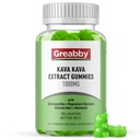 Kava Kava Gumies 1000mg na strežbo, podpora za spanje, naravna limonina aroma, 60 Veganski gumiji, Stress Relief & Relaxation dodatek