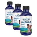Nordic Naturals Omega-3 Pet, Unflavored - 2 oz - 294 mg Omega-3 Per One mL - Fish Oil for Small Dogs & Cats with EPA & DHA - Promotes Heart, Skin, Coat, & Immune Health (Pack of 3)