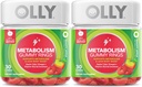 OLY Presnova Gummy prstani, Apple Cider kinar, vitamin B12, krom, energetika in prebavnega zdravja, žvečljivi dodatek, Apple Flavor, Twin Pack - 60 Count