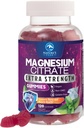 Magnezijev Citrat dodatek Gumiji - visoka absorpcija Magnezijev Gummy za odrasle & otroke, Magnesio Citrat dopolnila za kosti, Mišice zdravje, Podpora srcu, Vegan, Gluten prost, Ne-GMO - 120 Gumies