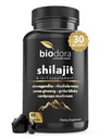6-in-1 Shilajit dodatek 300mg, Mood in energijska podpora dodatek s 60mg Pure Ashwagandha, Rhodiola Rosea Panax ginseng za imuno podporo, spomin in fokus, 85+ Trace Minerals, 60 kapsul