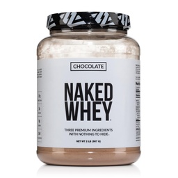 Naked Whey Chocolate Protein Powder - samo 3 sestavine - Grass Fed Whey Protein Powder, Organic Chocolate and Organic Coconut Sugar, No GSO, No Soy, and Gluten Free - 24 Servings