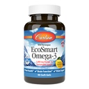 Carlson - EcoSmart Omega-3, trajnostni vir, spodbuja srce, možgane, vizijo in skupno zdravje, Lemon, 90 mehkih gelov