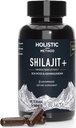 Čisti himalajski šilajit za moške in ženske - 120 Shilajit Resin kapsule z morskim mossom, Ashwagandha, Rhodiola in Ginko Biloba - spodbuja energetsko okrepitev in imuno podporo (120 grofija)