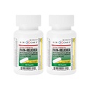 GeriCare Pain Reliever Extra Strength Caplets – 100 Count – Acetaminophen 250mg, Aspirin 250mg (NSAID), Caffeine 65mg – Powerful Triple-Action Formula for Headaches, Migraines & Minor Aches (2 Pack)
