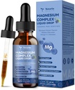 21 v 1 Magnezijev Glicinat Kompleksna tekoča kapljica z vitaminom D3,K2,B6 & B12 Plus L-Theanine Omega-3 Morje Moss ekstrakt za energijo,Spanje,Skupno,Zdravje Sladkor Brez borovnic okus,2 Fl Oz