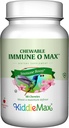 Maxi Health Žvečljiva imunosupresivna podpora Mešanica, Vitamin C, Bezgove jagode, Cink, Epicor, Glutation - Imuno-O-Max - Žvečljivi vitamini za otroke in odrasle - 60 češnjeve žvečljive tablete