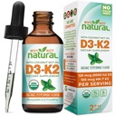 Zakaj ne naravni organski vitamin D3 K2 (MK-7) tekoče kapljice, 5000 i.e. podjezičnega D3 s kokosovim MCT oljem, za močne kosti in zobe, srce in imuno podporo