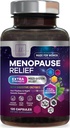 Menopause dopolnila za ženske z Dong Quai, Chaste Berry, Black Cohosh, 8 milijard CFU probiotiki - Hot Flash Night Sweats & Menopause Relief Probiotic za vaginalno, Prebavno zdravje - 120 kapsul