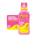 Pepto Bismol Liquid, Upset Stomach Relief, Nausea Relief, Heartburn Relief, Indigestion Relief, Anti Diarrhea Medication for Adults - 5 Symptom Fast Relief, 8 oz (Packaging May Vary)