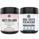 Left Coast Performance Pure Bone Broth in multi kolagen prahu za skupno, lase, kožo, in nohti podporo