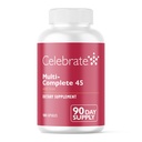 Praznujte vitamine Multi-Complete, 45 mg železa – dnevni bariatrični multivitamin za gastroktomijo rokavov in operacijo želodčnega obvoda – Esencialni vitamini in minerali (180 kapsul)