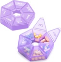 Tedenske tablete Organizator velike 7 dan tablete Box Organizator dnevno Medicina Primer za vitamin ribje olje tablete Dodatki Artritis Prijazno