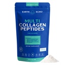 Earth Echo Multi Collagen Peptides, hidroliziran kolagen z vitaminom C in hialuronsko kislino, podpira radikalno kožo, zdrave sklepe, Gut zdravje in imunske funkcije, Dairy-free, 26 Servings