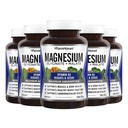 FarmHaven Magnezij Glicinat & Malate Complex w/ Vitamin D3, 100% kelirana za maksimalno absorpcijo, Vegan – zdravje kosti, živcev, mišic, 600 kapsul, 300 dni