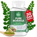 Moringa kapsule, 800mg Organic Moringa Oleifera Leaves Powder Superfood Greens Pure Moringa tablete je Veganska, ne-GMO energije povečanje in ohraniti zdravo dopolnilo