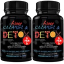 Raziskovalni laboratoriji 2 Pack Doctor Priporočen Premium Jetra Detox Cleanse & Podpora w/Mlek Thistle, Beet Root, Dandelion. 23 Močna zelišča za močno razstrupljanje