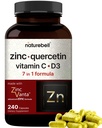 NatureBell Cink Quercetin z vitaminom C & D3, 240 Kapsule 