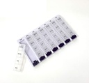 Tedenski AM/PM tablete Box Prenosna Travel Predpisovanje in Medication Pill Case Organizator P&P MEDICAL SURGICAL (7-Dan / 4-Times-A-Day) z Odstranljivi kompartmenti in vlaga-Proof Design
