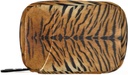 Animal Tiger Print Box 7 Day Pill primer tablete organizatorska vrečka z zipper prenosljiv tedenski primer kompaktna velikost za vitamin dodatek imetnik