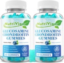 Glukozamin Chondroitin Gumies, Dodatna moč Skupna podpora dodatek z MSM & Elderberry, Skupni dodatek za podporo za odrasle, moške in ženske, borovnice aroma, 120 Count