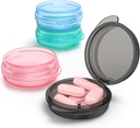 Majhne tablete Box, (4 Pack) potovalne tablete Primer Prenosni dnevni tableti Organizator Mini Medicina Skladiščni vsebnik za Žepka torba Cod Jetra Oil Storage Box Earplug