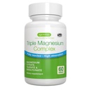 Igennus Superior Triple Magnezijev kompleks, popolnoma reaktiven in kelirani glicinat, taurat in citrat, čista nalepka, visoka biorazpoložljivost in absorpcija, 60 tablet, vegan, ne- buffered