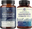 Magnezij Glicinat 400mg (120ct) & Magnezijev Citrat 500 MG (120ct) 