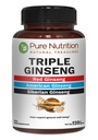 Pure Nutrition Triple Ginseng 650mg  Ne gensko spremenjeni organizmi