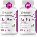 Samo en dnevno metilirani multivitamin z metil B12, Quatrefolic metilfolat, Pure MTHFR dodatek za moške in ženske brez železa, 2 steklenice (60 Veganske kapsule), ZDA-Made