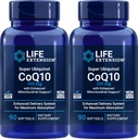 Life Extension COQ10 Super Ubikinol 100 mg 90 Število (Pack of 2) z izboljšano mitohondrijsko podporo