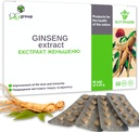 QG skupina Ginseng Extract & Licorice korenski ekstrakt z vitaminom C (80 tablet - 210mg vsak) Prehranski dodatek za moške in ženske