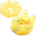 2PCS tedenske tablete Organizator velike 7 dan tablete Box Organizator dnevno Medicina Primer za vitamin ribje olje tablete Dodatki Artritis Prijazno