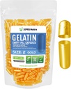 XPRS Nutra velikost 2 prazni kapsuli - 100 Štetje praznih kapsul želatine - tablete DIY Kapsule Polnjenje - Čiste goveje tablete Gel caps za Do-it-Yourself Supplements (zlate)