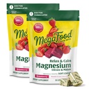 MegaFoods Relax + Calm Magnezij dodatek - Mehki žveči z magnezijevim citratom in malatom za zdravje srca, mišice Tension & More - Vegetarian - Jagodna aroma - 30 žveči na paket (2 paketa)